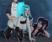 [Ariamy] (Danny Phantom) Danny fucks Ember while Sam watches from hotwife jaylenexo fucks firefighter while cuck watches