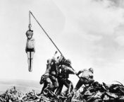 American soldiers hang japanese girl to show their dominance in war. 1942. from japanese girl nude show