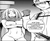 LF Mono Source: &#34;We&#39;re discussing about defeating Camellia&#34; &#34;I wanna fuck this hot crazy bitch&#34; 1boy, 1girl, arms under breasts, clothed male nude female, crossed arms, female pubic hair, gloves, hat, katana, muscular girl, nude, scarf from blackpicsgrammall girl nude