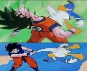 Goku vs donald duck from goku vs c18