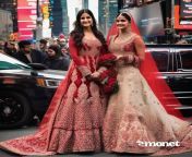 AI lesbian wedding of Katrina Kaif and Alia Bhatt in New York Times Square. from katrina kaif and akshay kumar nude photo