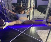 Couldnt resist the opportunity to shoot a pic of her in the sex swing at last nights party. from maya poprotskaya ls modelano sex xapils wife comedy nights xxx