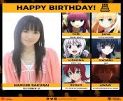 Happy 41st birthday to Sakurai Harumi who voicing Ryoko from sakurai ria