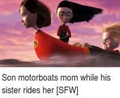 Son motorboats mom while his sister rider her [NSFW] from son fucking mom while father goto office