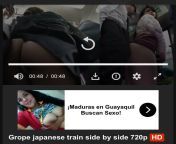 Grope japanese train side by side - code? from japanese train to