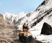 An Indian Army M5 Stuart Light Tank of the 7th Light Cavalry Regiment at Zoji La(meaning Pass of Blizzards) in Ladakh, during Operation Bison, November 1948, Indo-Pakistan War of 1947-48. [Colourized myself] from indian army desi sex video old man young village karakattam 3gp video downloadw sex free com