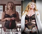 Caity lotz and Emily bett rickards in lingerie?? from lotz