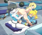 Samus &amp; Rosalina are Gym Sluts for Wii Fit Trainer (CSmutRun) [Super Smash Bros] from crying baby emoji meme super wii bros