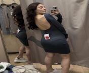 Dress try on haul in change room from indian aunty dress change room