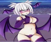 I know its not proper hentai but its the best I can do shes a Succubus called Succubus Lilith (from the lunime gacha series and lunime created her) from succubus route