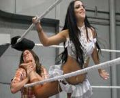 Young Aliyah chokes Allie Parker with her bare foot from aliyah chut pic