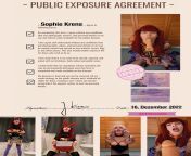 SOPHIE KRENS PUBLIC EXPOSURE AGREEMENT from public exposure agreement