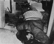 Body of Fred Hampton, national spokesman for the Black Panther Party, who was assassinated in his sleep by members of the Chicago Police Department, with the raid itself being a COINTELPRO operation set up by the FBI Rip ?? from sleep by anesthesia