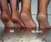 My Mom and me, dirty soles. from mom and me