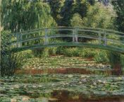 Claude Monet - The Japanese Footbridge and the Water Lily Pool, Giverny (1899) from lily japanese father in law