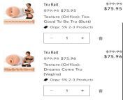 Orgy discount now offered on Tru Kait (US) from mega rain tru kait