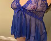 Come and see me in my blue sheer babydoll! Free subscriptions! from olivia blue sheer