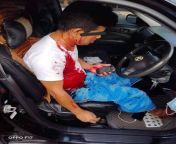 A car crossing on Bayint Naung bridge was shot randomly with real bullets by the Military Terrorists. The car driver is seriously injured. from car driver aur milking sex video