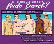 Who should go to a Nude Beach (OC) from bengali go comics