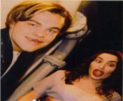 Leonardo DiCaprio &amp; Kate Winslet fooling around the set of Titanic. from malayalam chitra sex kate winslet scene in the