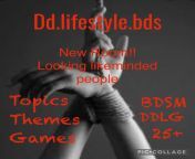 Dd.lifestyle.bds we are a new room that is looking for like minded people to join us. Do you have ideas to help shape the room? Are you interested in meeting new people? Come join our room lets get kinky together! 25+ from bds magazi
