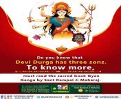 Do you know that Devi Durga has three sons. To know more, must read the sacred book Gyan Ganga by Sant Rampal Ji Maharaj. #navratri #navratri2022 #adishakti #navdurga #katyayani #durga #navratrifestival #indianfestival #namaskar #garba #navratrispecial #m from hindu devi durga nude fake photo
