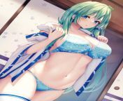 Sanae Undressing (Liya) [Touhou Project] from touhou rule34