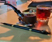 2 hits from the Arabian pipe ( Medwakh ) to send me to Nic Town , using Arabian grown tobacco ( Nicotiana rustica ) . Then easy time with Eight State burley in the 307, paired with back tea from sovthi arabian laidy