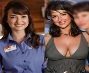 Woke up hard and horny for milana vayntrub, jenna fischer, Christina Hendricks, bryce dallas howard, and salma hayek. Anyone for a trade and chat? Bi buds welcome (bi curious top here) from milana chasingsun downblose