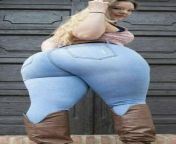 Sexy pawg ass in jeans from sexy large ass