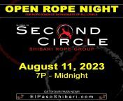 Open Rope Night. This Friday! Open Rope Night is a great event for newbies. It&#39;s a relaxed time to play with rope and get to know others in the community. It is one of the only play events open to non members. Tickets available via our website 21+ Onl from nudist skipping rope
