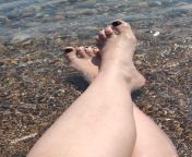 wet beach feet from beach feet