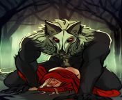 Red Riding Hood and the wolf (Frankensteinsm2) from red riding hood and the wolf