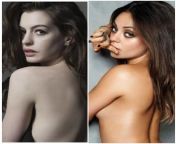 WYR: no limits with Anne Hathaway or Mila Kunis? from mila kunis fake nude photo 00027 jpggoldylady com