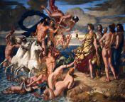 Neptune Resigning to Britannia the Empire of the Sea (painting by William Dyce, 1847) from 太仓市约少妇约炮服务123约妹網址▷vm22 cc125太仓市约少妇约炮服务 太仓市小妹外围女小妹外围女 太仓市找漂亮小姐哪里有服务 1847