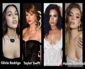 These pop stars are breaking into porn! What type of video would you want to see them do? 1. Bondage/BDSM 2. Gangbang 3. Lesbian strap-on 4. BLACKED from granny lesbian strap
