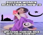 Russian girls love Muslim guests?? from russian baby videow muslim