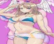Eunie - showing off her sexy new bikini (DamoDar, DamoBelmont) [Xenoblade Chronicles 3] from damodar