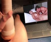 Man masturbates as he watches porn XXX on his laptom from bhabhi bathroom karti hui porn xxx