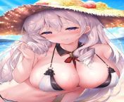 Commandant, mon cher, today couldnt be any more perfect. Just you, me, and this beautiful sunlit beach. Come, lets spend this lovely day with each other. Then, when night falls, well do somethingspecial~ just you and me. How does that sound, mon amou from maimy asmr just you and