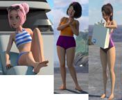 The girls wearing their swimsuits during the third episode of Season 3 from vault girls the webseries episode