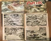 Arik Kahn was an indie fantasy book put out by the Silver Snail (famous Toronto shop) in 1977. One of my deep cut favourites. Worth seeking out because they are cheap. For fans of Chakan, the Forever Man, Epic Illustrated, Conan. from nagma kahn hiroon sxkxc
