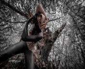 Black bodyart by Decay model Margo Kuzina photo by Roycoreroy from model kobe naked photo