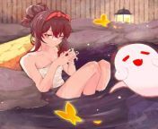 [M4A] Trip to japanese hotsprings with my sister! Unfortunately we find out, there&#39;s just a mixed bath ;). from mixed bath