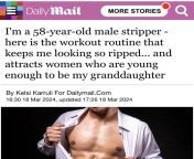 Daily Mail UK article on 58 year old male stripper (who is also the mod on this subreddit) from kinsey male stripper