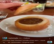 Saw this on Instagram reels. French onion soup served inside an onion. Just why from wdvideoshareamhttp xplayyyyyirxui4n onion