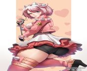 Elphelt Valentine with a microphone [Guilty Gear] from guilty gear