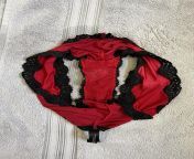 White Creamy Squirt Soaked Sexy Red &amp; Black Lace Silk Panties! I Came So Hard On Them! from hurricane furry creamy squirt