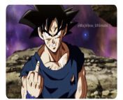 Big FUCK you energy from Goku himself. And from me to all you in the back, front, side, upside down, down side up, backwards forwards, and diagonally. FUCK YOU. from mimi big fuck boods