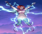 Kinky witch: electricity from witch hentai